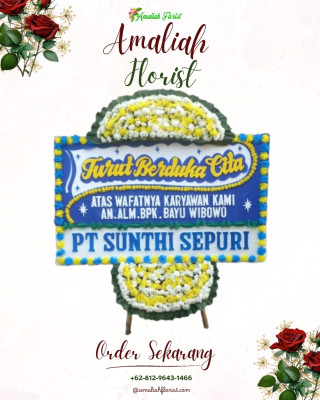 Papan Bunga Duka di Bojong Catang