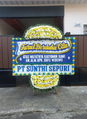 Papan Bunga Duka di Bojong Catang