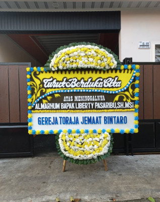 Papan Bunga Duka di Bojong Catang