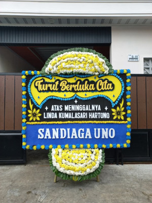 Papan Bunga Duka di Bojong Catang